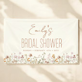 Terracotta Wilde Bloem Boho Bruidsfeest Spandoek