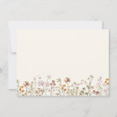 Terracotta Wilde Bloem Deel Bijbelvers Bedankkaart (Achterkant)