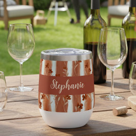 Terracotta Wilde Bloem Gepersonaliseerd Boho