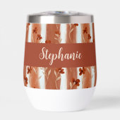 Terracotta Wilde Bloem Gepersonaliseerd Boho  (Voorkant)
