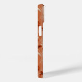 Terracotta Wilde Bloem Streep Case-Mate iPhone Case (Achterkant / Rechts)