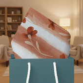 Terracotta Wilde Bloem Streep Tissuepapier