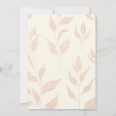 Terracotta Wildflower Art Chique bruids thee douch Kaart (Achterkant)