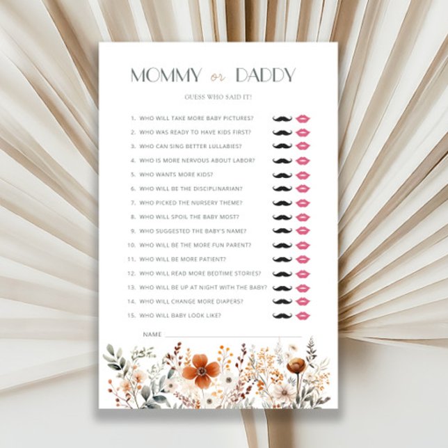 Terracotta Wildflower Baby shower mama of papa (Creator heeft geüpload)