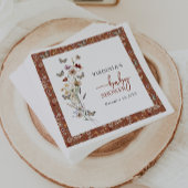 Terracotta Wildflower Baby shower Servet