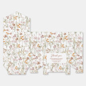 Terracotta Wildflower Boho Baby in Bloom Garden Bedankdoosjes (Ongevouwen)