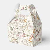 Terracotta Wildflower Boho Baby in Bloom Garden Bedankdoosjes (Achterkant)