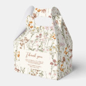 Terracotta Wildflower Boho Baby in Bloom Garden Bedankdoosjes (Voorkant Zijde)