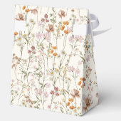 Terracotta Wildflower Boho Baby in Bloom Garden Bedankdoosjes (Achterkant)