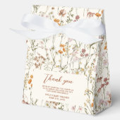 Terracotta Wildflower Boho Baby in Bloom Garden Bedankdoosjes (Voorkant)