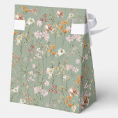 Terracotta Wildflower Boho Baby in Bloom Garden Bedankdoosjes (Achterkant)