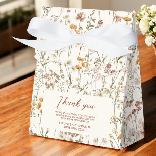 Terracotta Wildflower Boho Baby in Bloom Garden Bedankdoosjes