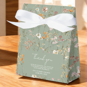 Terracotta Wildflower Boho Baby in Bloom Garden Bedankdoosjes