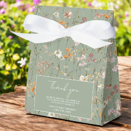 Terracotta Wildflower Boho Baby in Bloom Garden Bedankdoosjes