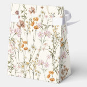 Terracotta Wildflower Boho Baby in Bloom Garden Bedankdoosjes (Achterkant)