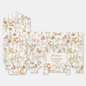 Terracotta Wildflower Boho Baby in Bloom Garden Bedankdoosjes (Ongevouwen)