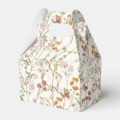 Terracotta Wildflower Boho Baby in Bloom Garden Bedankdoosjes (Achterkant)