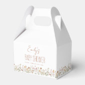 Terracotta Wildflower Boho Baby shower in Bloom Bedankdoosjes (Voorkant Zijde)
