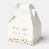 Terracotta Wildflower Boho Baby shower in Bloom Bedankdoosjes (Voorkant Zijde)