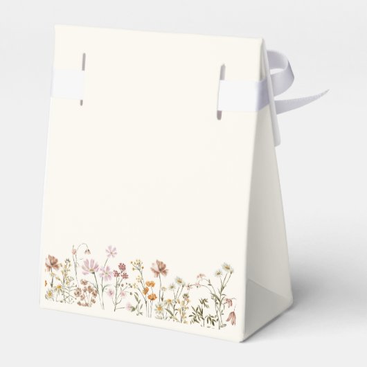 Terracotta Wildflower Boho Baby shower in Bloom Bedankdoosjes (Achterkant)