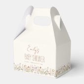 Terracotta Wildflower Boho Baby shower in Bloom Bedankdoosjes (Voorkant Zijde)