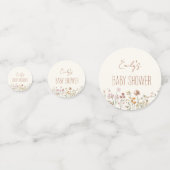 Terracotta Wildflower Boho Baby shower in Bloom Confetti (Achterkanten)