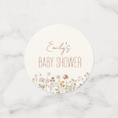 Terracotta Wildflower Boho Baby shower in Bloom Confetti (Kleine voorkant)
