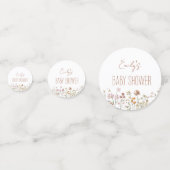 Terracotta Wildflower Boho Baby shower in Bloom Confetti (Achterkanten)