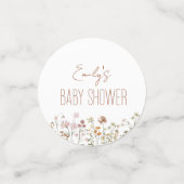 Terracotta Wildflower Boho Baby shower in Bloom Confetti (Kleine voorkant)