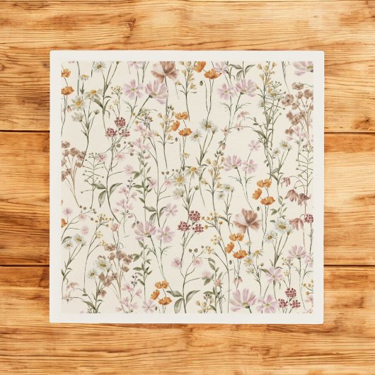 Terracotta Wildflower Boho Baby shower in Bloom Servet