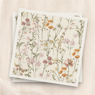 Terracotta Wildflower Boho Baby shower in Bloom Servet