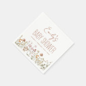 Terracotta Wildflower Boho Baby shower in Bloom Servet (Hoek)