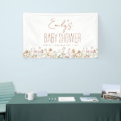 Terracotta Wildflower Boho Baby shower Spandoek (Beurs)