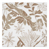 Terracotta Wildflower Boho Rustieke Spring Wall Ar Perfect Poster (Voorkant)