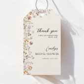 Terracotta Wildflower Boho Vrijgezellenfeest Bedan Cadeaulabel