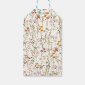 Terracotta Wildflower Boho Vrijgezellenfeest Bedan Cadeaulabel (Achterkant)