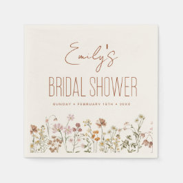 Terracotta Wildflower Boho Vrijgezellenfeest in Bl Servet