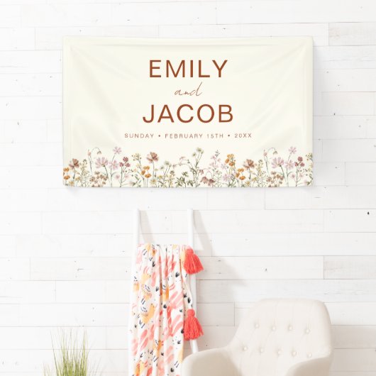 Terracotta Wildflower Boho Wedding in Bloom Spandoek (Insitu)