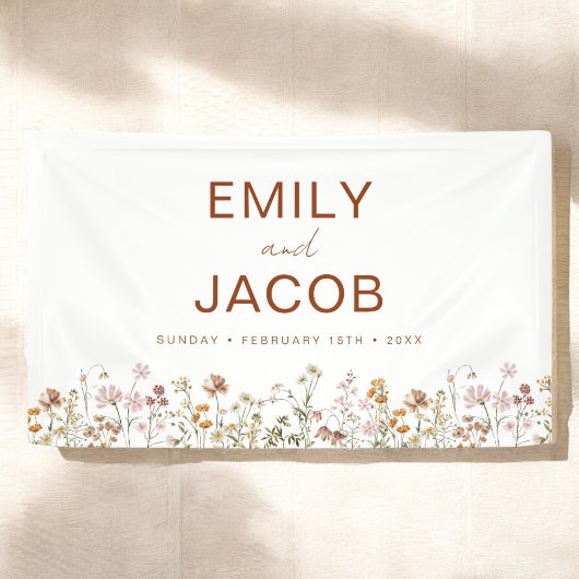 Terracotta Wildflower Boho Wedding in Bloom Spandoek