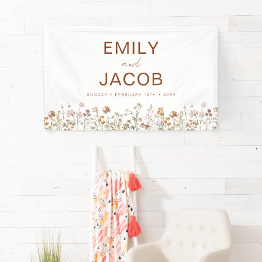 Terracotta Wildflower Boho Wedding in Bloom Spandoek (Insitu)