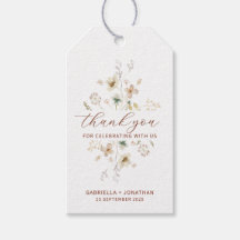 Terracotta Wildflower Huwelijksgunst Dank u