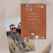 Terracotta Wildflower Meadow Aangepaste Foto Bruil Kaart