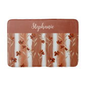 Terracotta Wildflower Monogram Badmat (Voorkant)
