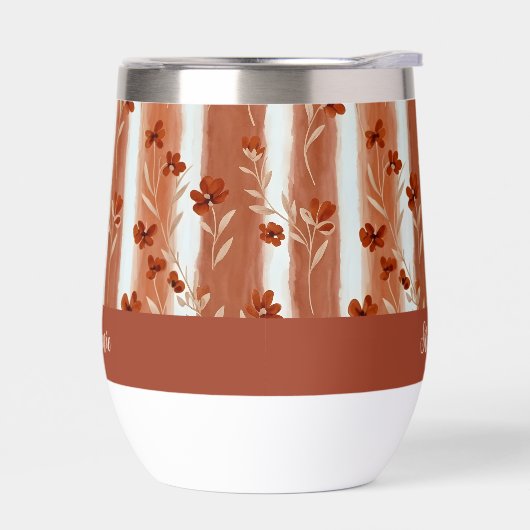 Terracotta Wildflower Monogram Boho  (Links)