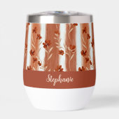 Terracotta Wildflower Monogram Boho  (Voorkant)