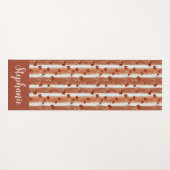 Terracotta Wildflower Monogram Yogamat (Voorkant (horizontaal))