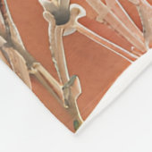 Terracotta Wildflower Patchwork Rustiek Boho Sprin Fleece Deken (Hoek)