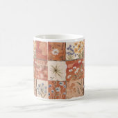Terracotta Wildflower Patchwork Rustiek Boho Sprin Koffiemok (Center)