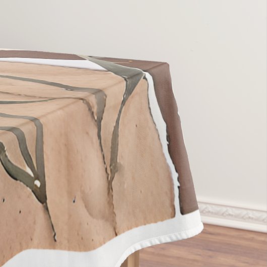 Terracotta Wildflower Patchwork Rustiek Boho Sprin Tafelkleed (Voorbeeld)