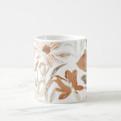 Terracotta Wildflower Rustic Boho Drinkware Koffiemok (Center)